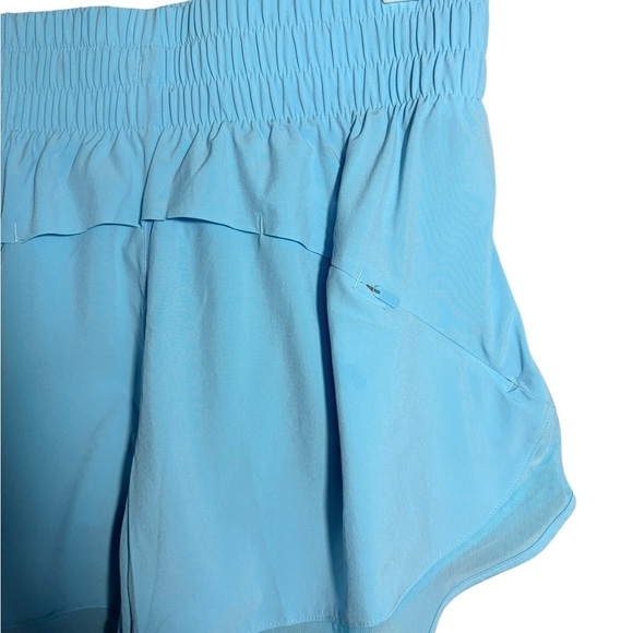 Athleta NWT Blue High Rise Racer Run 3” Shorts - Small - Picture 3 of 11